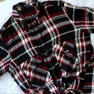 Sanctuary Boyfriend for Life Plaid Button-Down
